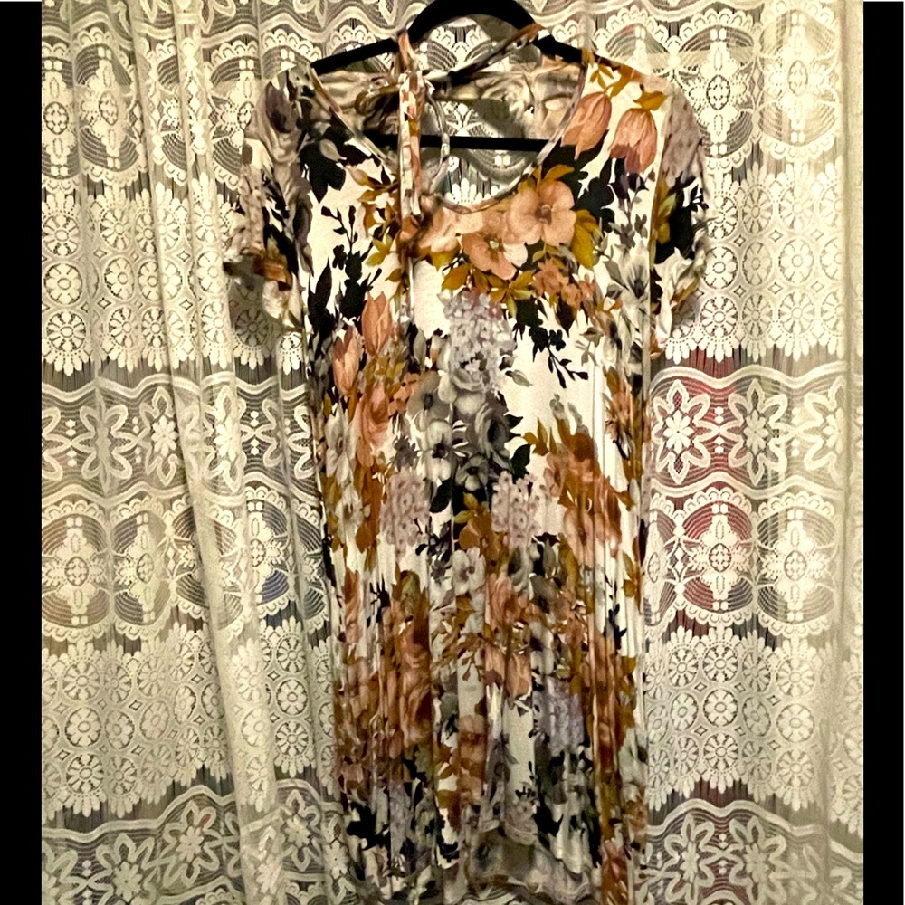 daydream low back floral dress